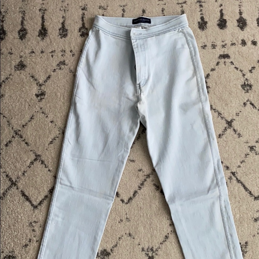 American Apparel light blue Jeggins. Size Small